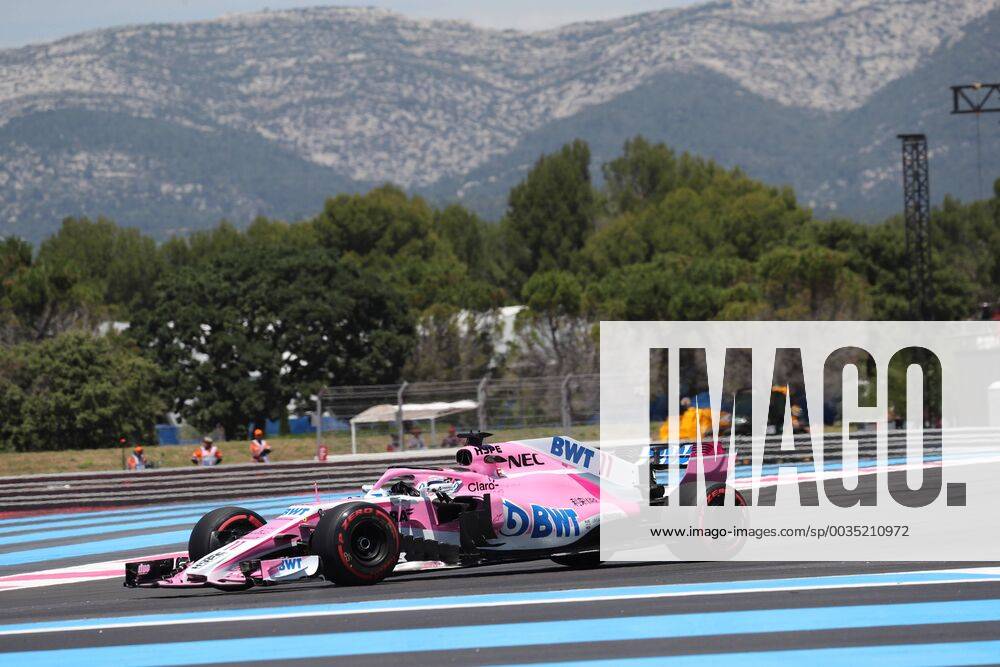 Photo4 LaPresse 22 06 2018 Paul Ricard, France Grand Prix Formula One France 2018 In the pic: free practice 1, Sergio Perez (MEX) Sahara Force India F1 VJM11