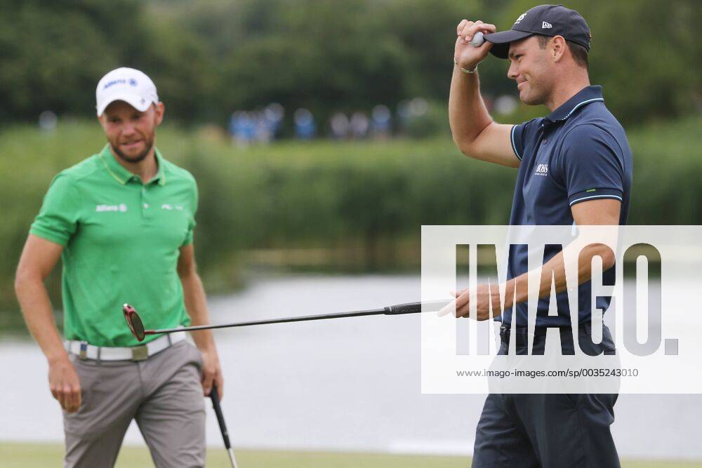 Martin Kaymer (GER) spielt um den Sieger, mit dem letzten Put zum Birdie auf Loch 18. rettet er den 2. Platz, Emotion, Erleichterung, Platz. 2 , Im Hintergrund Maximilian Kieffer (GER), 4. Tag, 30. BMW International Open, Golf, Golf Open, Gut Lärchenhof, Köln, 24.06.2018 BMW International Open , Golf Köln