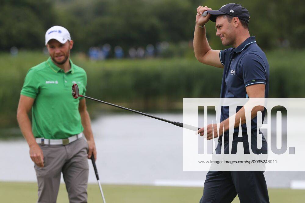 Martin Kaymer (GER) spielt um den Sieger, mit dem letzten Put zum Birdie auf Loch 18. rettet er den 2. Platz, Emotion, Erleichterung, Platz. 2 , Im Hintergrund Maximilian Kieffer (GER), 4. Tag, 30. BMW International Open, Golf, Golf Open, Gut Lärchenhof, Köln, 24.06.2018 BMW International Open , Golf Köln
