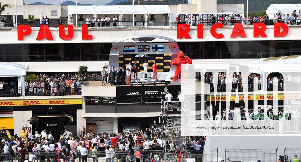 Podium, formula 1 GP, Frankreich Paul Ricard 24.06.2018 Photo:mspb Jerry Andre Podium, formula 1 GP, Frankreich 2018