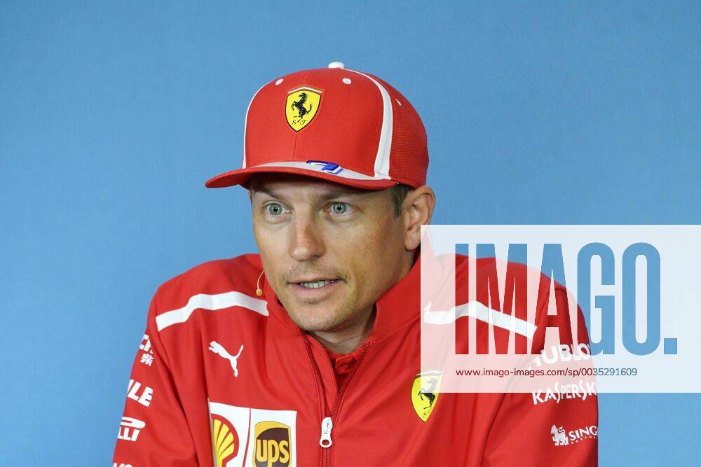 Kimi Raikkonen (Scuderia Ferrari) wahrend der Pressekonferenz, Formel 1 Grosser Preis von Oesterreich, Red Bull Ring, 28.06.2018, Formel 1 Grosser Preis von Oesterreich, Red Bull Ring, 28.06.2018 Spielberg