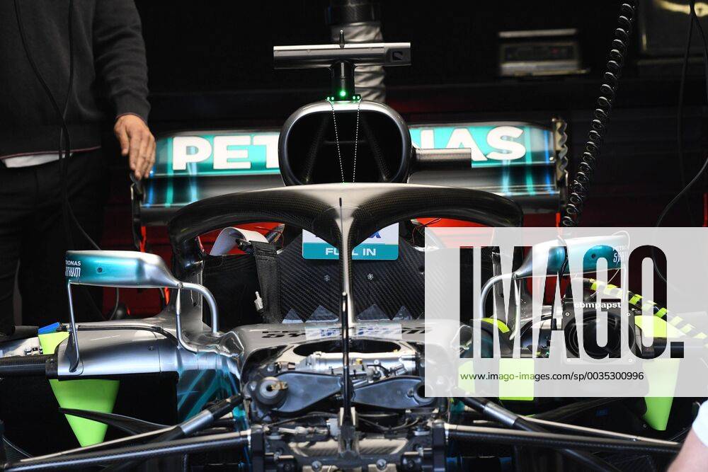 Das Fahrzeug von Lewis Hamilton (Mercedes AMG Petronas Motorsport) in der Box, Formel 1 Grosser Preis von Oesterreich, Red Bull Ring, 29.06.2018, Formel 1 Grosser Preis von Oesterreich, Red Bull Ring, 29.06.2018 Spielberg