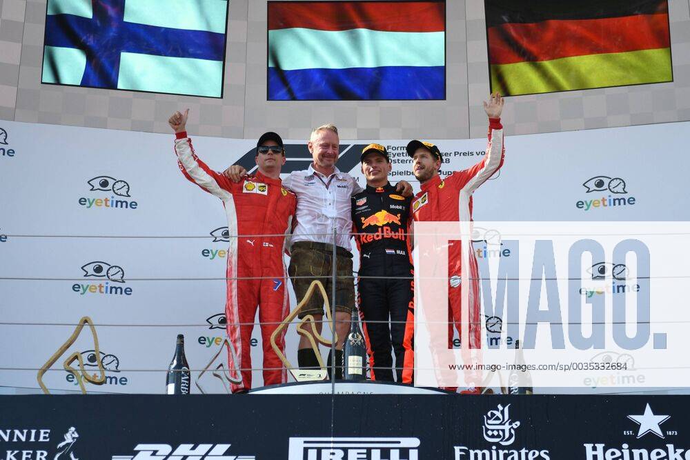 Das Siegerfoto, Formel 1 Grosser Preis von Oesterreich, Red Bull Ring, 01.07.2018.2018, Formel 1 Grosser Preis von Oesterreich, Red Bull Ring, 01.07.2018 Spielberg