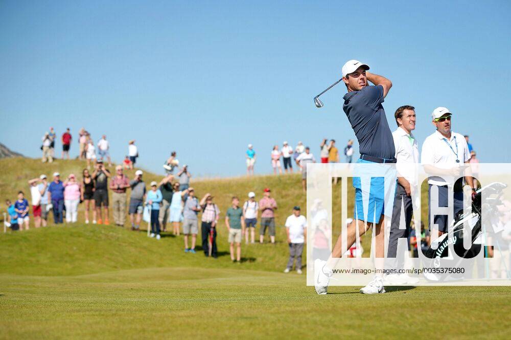 2018 Dubai Duty Free Irish Open - Pro Am, Ballyliffin Golf Club, Co. Donegal 4 7 2018 Rory McIlroy Rory McIlroy hits his approach into the first green 4 7 2018