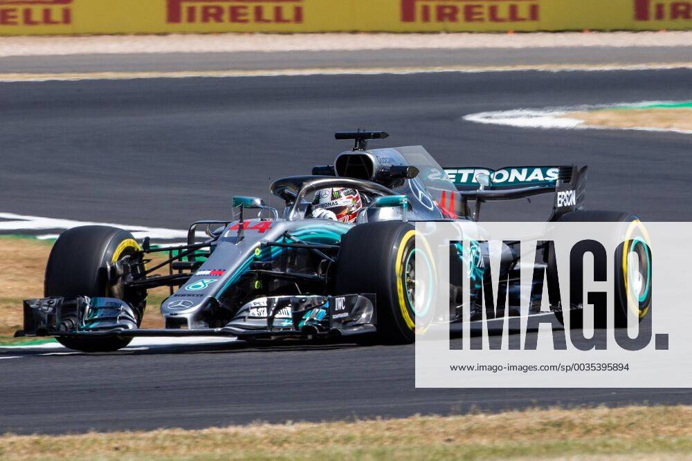6th July 2018, Silverstone Circuit, Silverstone, England; British Formula One Grand Prix, Friday free practice; Lewis Hamilton in his Mercedes AMG Petronas Motorsport Mercedes F1 W09 ActionPlus12044452 TimxWilliams