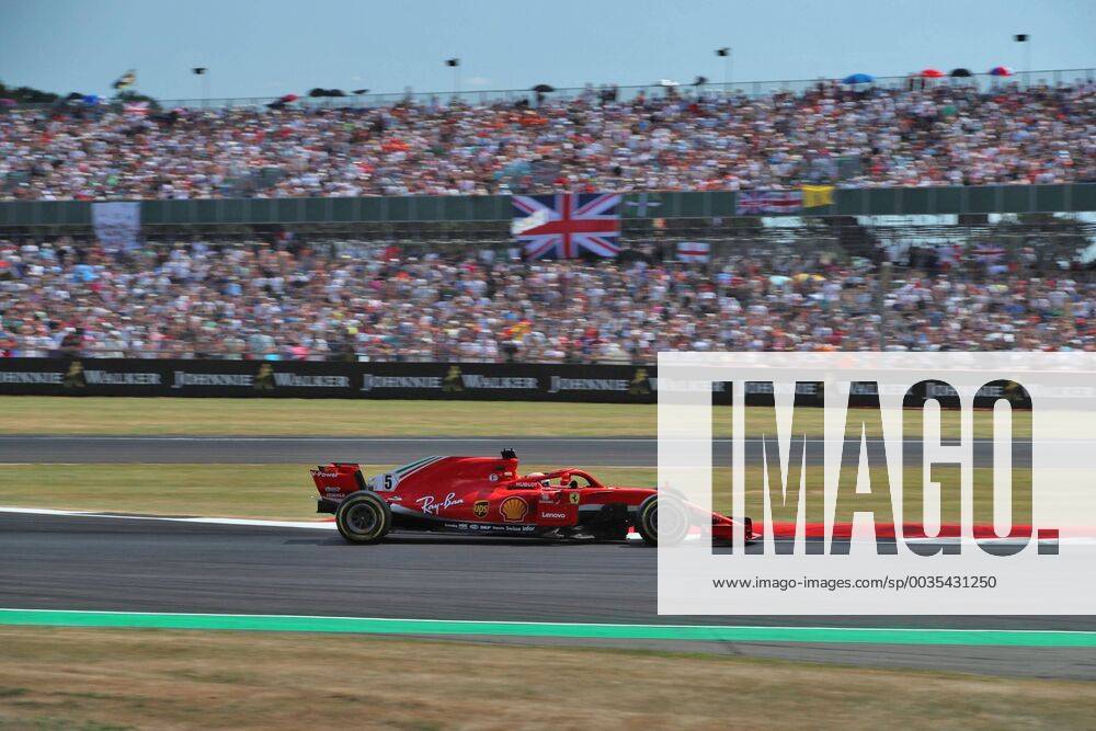 Sebastian Vettel (Scuderia Ferrari) GBR, FIA, Formel 1, Grosser Preis von Grossbritannien, Rennen Silverstone