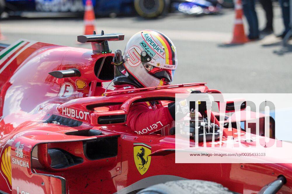Sebastian Vettel (Scuderia Ferrari) gewinnt den Grossen Preis von Grossbritannien GBR, FIA, Formel 1, Grosser Preis von Grossbritannien, Rennen Silverstone