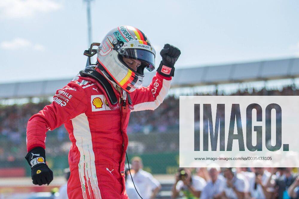 Sebastian Vettel (Scuderia Ferrari) gewinnt den Grossen Preis von Grossbritannien GBR, FIA, Formel 1, Grosser Preis von Grossbritannien, Rennen Silverstone
