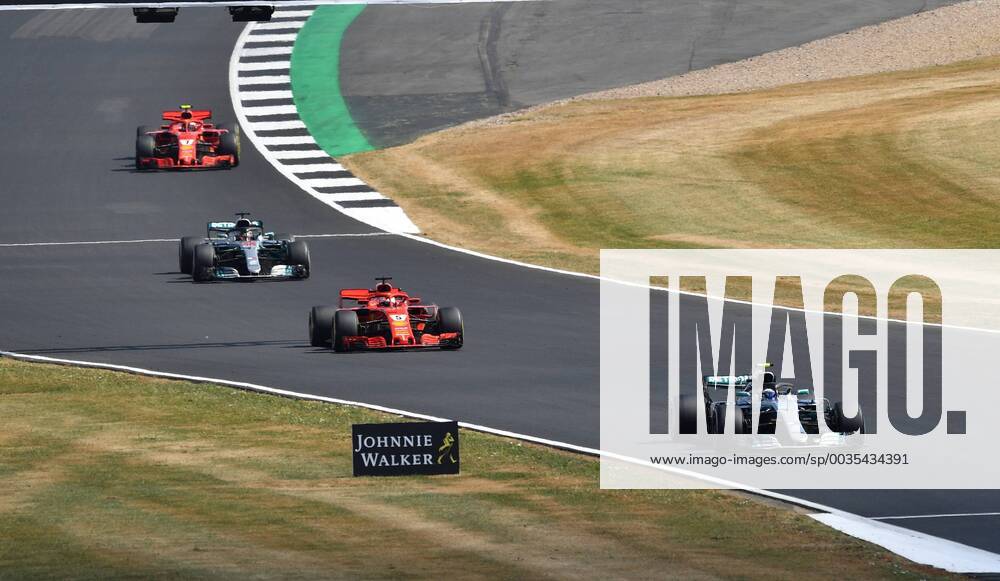 Valtteri Bottas; Sebastian Vettel, Lewis Hamilton; Kimi Raiikkoenen, formula 1 GP, Great Britain in Silverstone 08.07.2018 Photo:mspb Jerry Andre Valtteri Bottas; Sebastian Vettel, Lewis Hamilton; Kimi Raikkoenen, formula 1 GP, Great Britain 2018