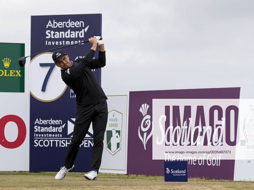 12th July 2018, Gullane Golf Club, Gullane, Scotland; Aberdeen Investments Scottish Open Golf, 1st round; Rickie Fowler on the 7th Tee ActionPlus12046721 AlanxRennie