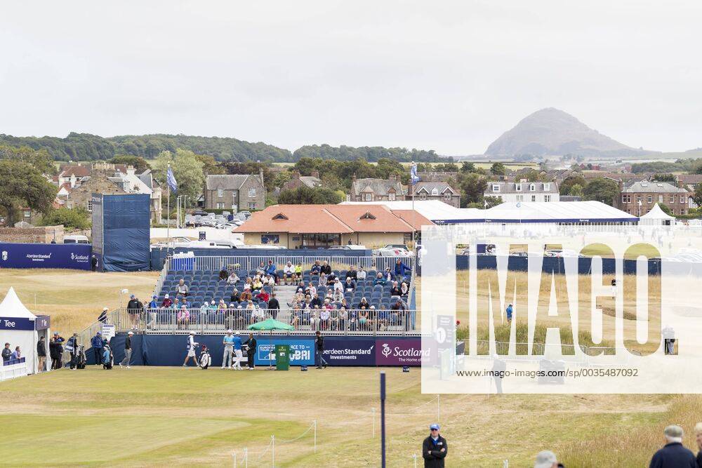 12th July 2018, Gullane Golf Club, Gullane, Scotland; Aberdeen Investments Scottish Open Golf, 1st round; General view of the first Tee ActionPlus12046740 AlanxRennie