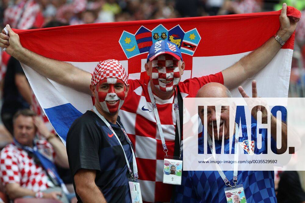 Fußball, WM Finale 2018 in Moskau, Frankreich - Kroatien Football World Cup 2018, finals fans 15.07.2018. Moscow, Russia - Football World Cup 2018 , Finals, Croatia - France. Fans IgorxKralj PIXSELL