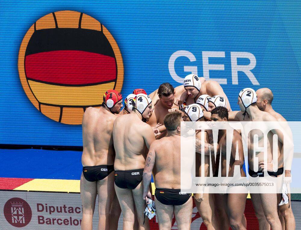 KW29 Team Germany GER - GEO Germany (white caps) vs Georgia (blue caps) Barcelona 18 07 18 Piscines Bernat Picornell Men qualification 33rd LEN European Water polo Wasserball Championships - Barcelona 2018 Photo Giorgio Scala Deepbluemedia Insidefoto GiorgioxScala
