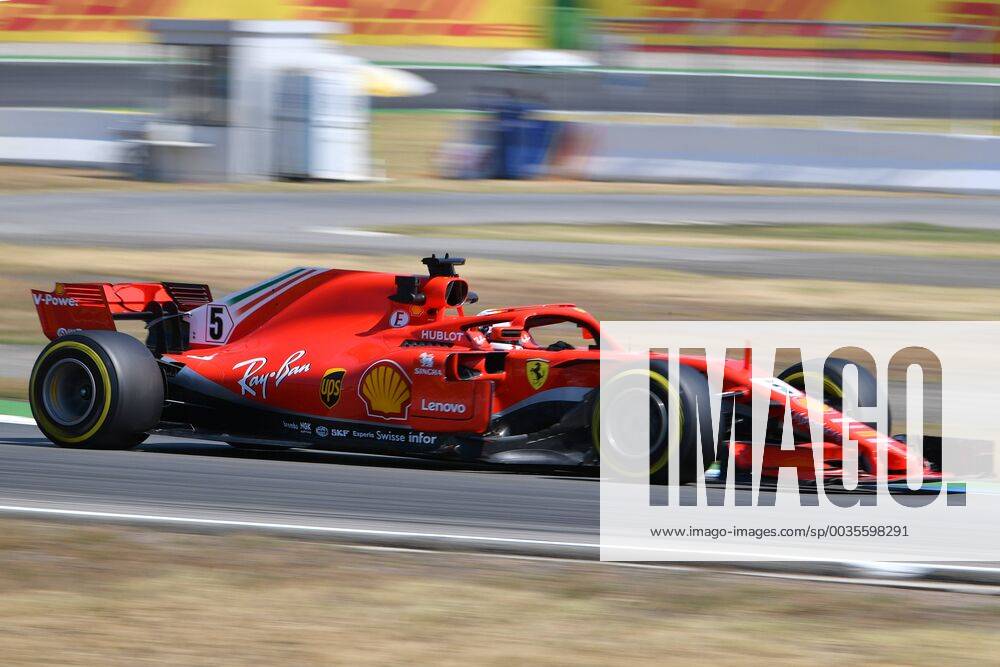 Sebastian VETTEL,GER (Scuderia Ferrari), Aktion in seinem Rennwagen. Training, Formel 1:GP von DeutschlandDeutschland,Hockenheimring,Saison 2018,am 20.07.2018.
