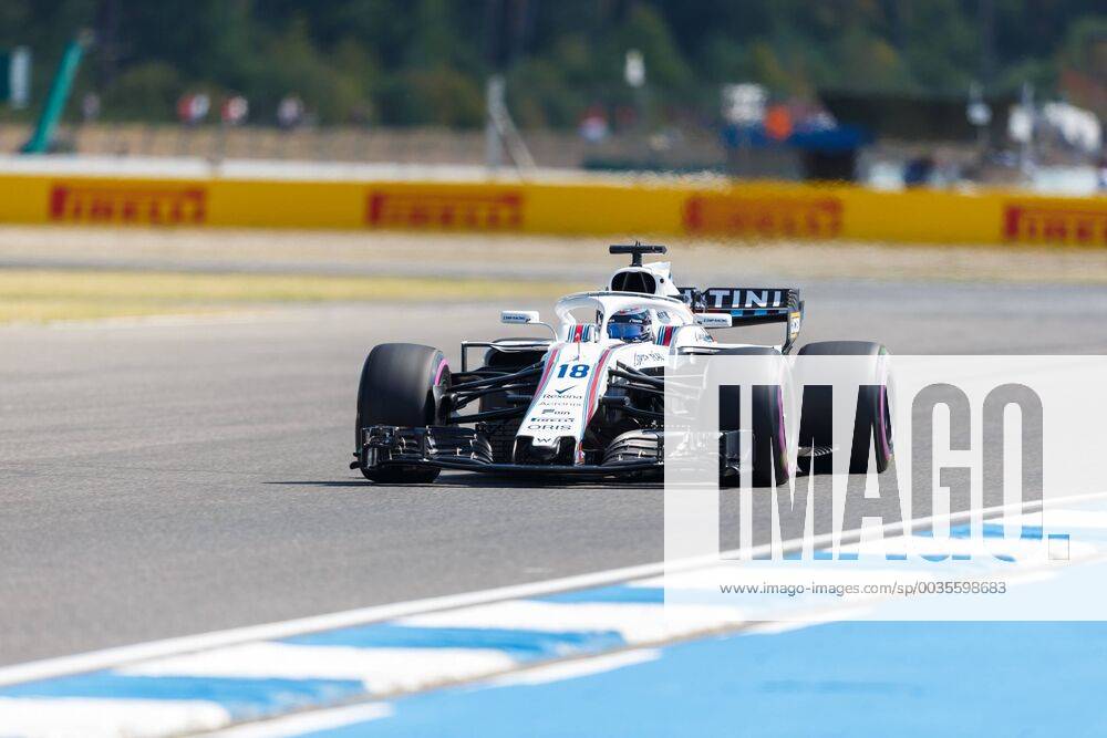 Lance Stroll (Williams Martini Racing) mit seinem Auto auf der Strecke, Grosser Preis von Deutschland 2018, Motorsport, Formel 1, 20.07.2018, Grosser Preis von Deutschland 2018, Motorsport, Formel 1, 20.07.2018 Hockenheim