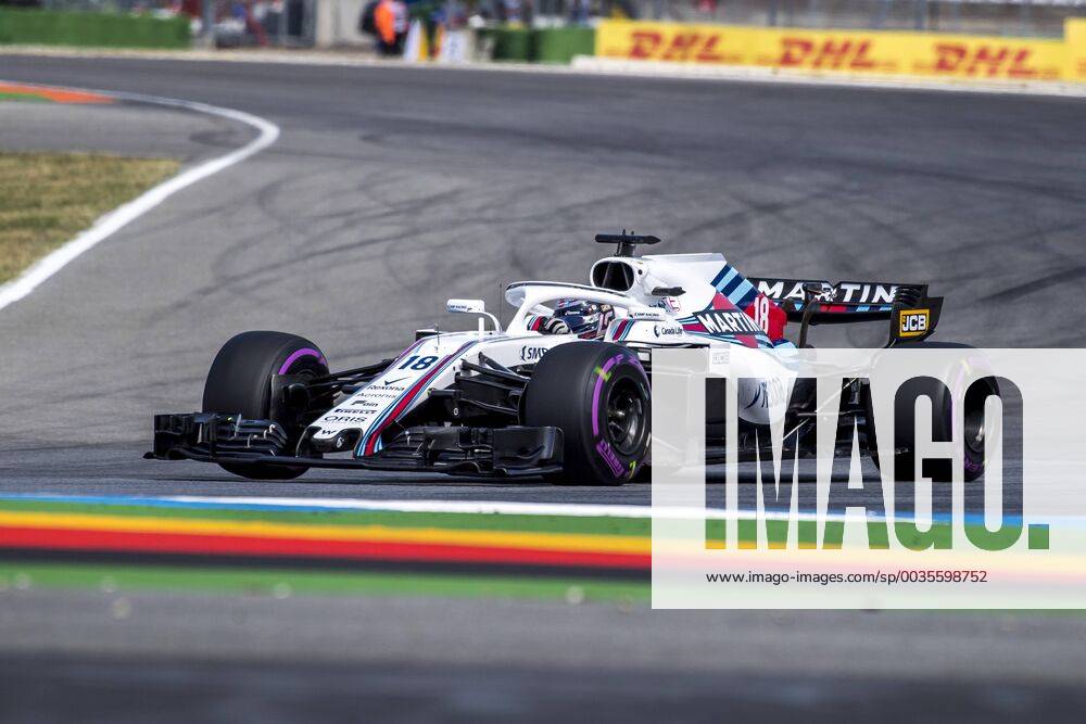 Motorsport: Formel 1, Saison 2018 2019, Training am Freitag, 20.07.2018 am Hockenheimring in Hockenheim (Deutschland). Lance Stroll (Williams Martini Racing) biegt ins Motodrom ein