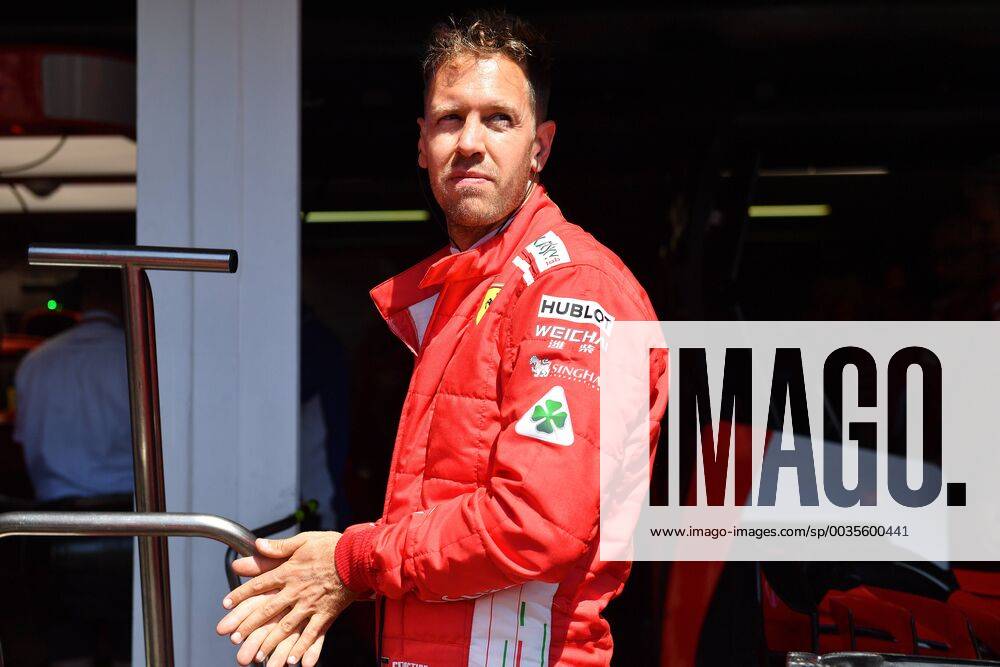 Sebastian VETTEL,GER (Scuderia Ferrari), Aktion,Einzelbild,angeschnittenes Einzelmotiv,Halbfigur,halbe Figur. Training, Formel 1:GP von DeutschlandDeutschland,Hockenheimring,Saison 2018,am 20.07.2018.