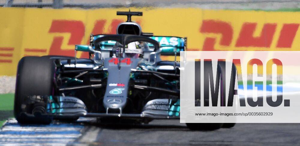 Formel 1 Grand Prix von Deutschland, Grand Prix von Deutschland 1.Freies Training 2018, v.l. Lewis Hamilton (Mercedes AMG) Hockenheim
