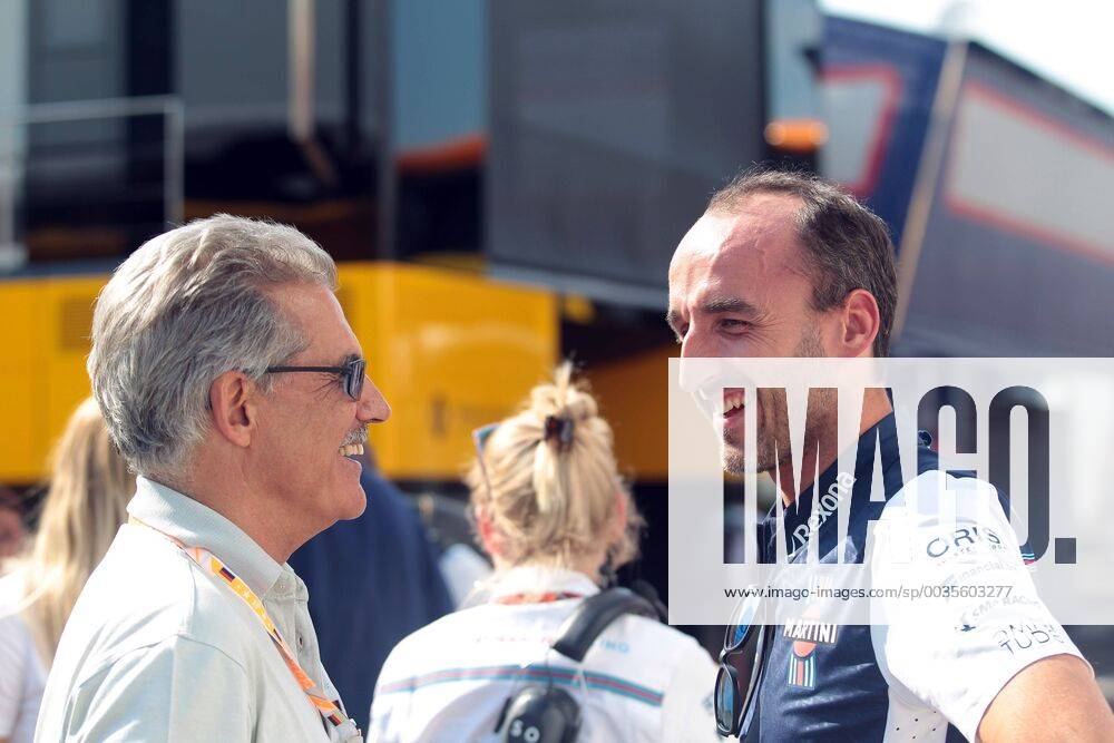 Photo4 LaPresse 20 07 2018 Hockenheimring, Germany Grand Prix Formula One Germany 2018 In the pic: Robert Kubica (POL) Williams FW41 Reserve and Development Driver and Dr. Mario Theissen, former BMW Head of Motorsport