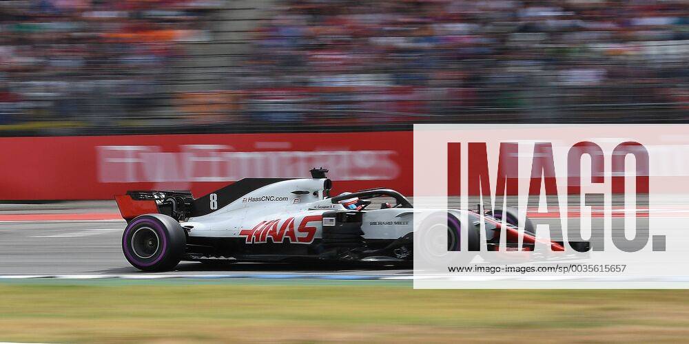 Formel 1 Grand Prix von Deutschland, Grand Prix von Deutschland Qualifying 2018, v.l. Romain Grosjean (Haas F1 Team - Ferrari) Hockenheim