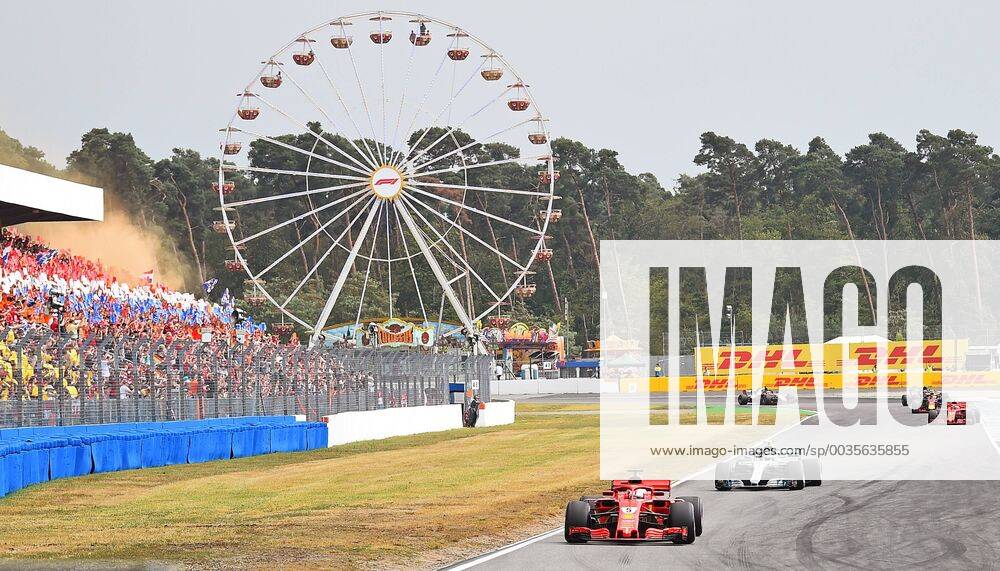 20.07.- 22.07.2018, FIA Formula 1 Championship, Formula 1, Grand Prix Germany 2018 Im Bild: Max Verstappen Fans auf der Tribüne, Riesenrad während des GP Deutschland in Hockenheim Hockenheim Germany