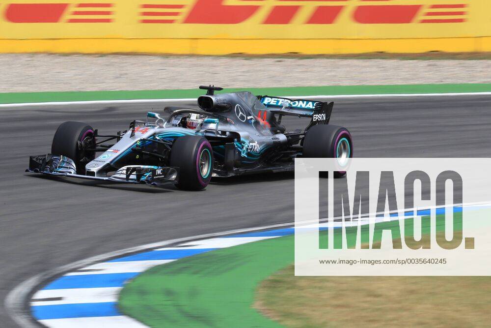 22nd July 2018, Hockenheimring, Hockenheim, Germany; German Formula One Grand Prix, Race Day; Mercedes AMG Petronas Motorsport, Lewis Hamilton fights back from a 14th position start to win the race ActionPlus12049808 Octane