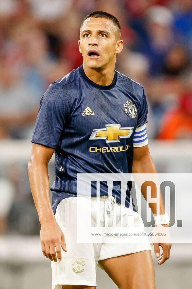 Deutschland, Muenchen, 05.08.2018, Testspiel, FC Bayern Muenchen - Manchester United ManU Alexis Sanchez (MAN) schaut ( DeFodi048