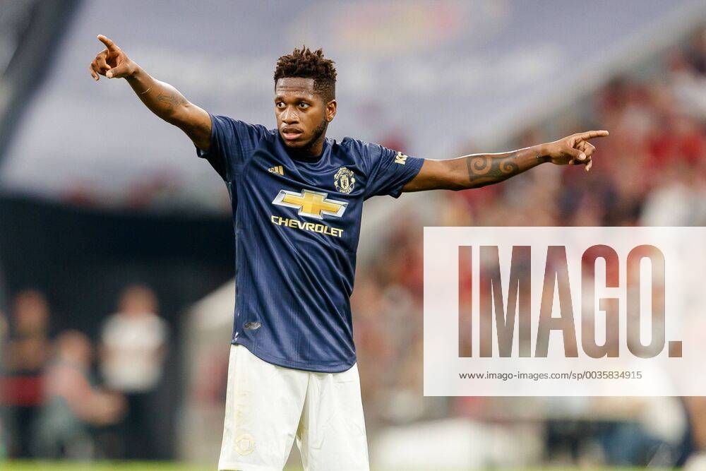 Deutschland, Muenchen, 05.08.2018, Testspiel, FC Bayern Muenchen - Manchester United ManU Fred (MAN) gestikuliert, gestik ( DeFodi048