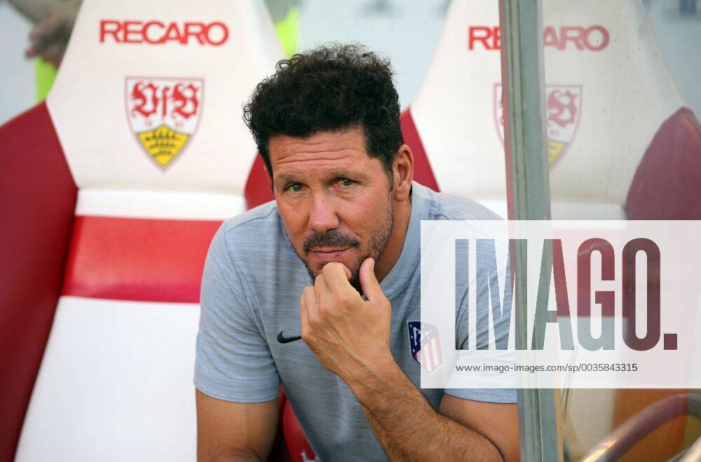 VfB Stuttgart - Atletico Madrid Deutschland, Stuttgart, 05.08.2018, Fussball, Bundesliga, Saison 2018 2019, Testspiel, VfB Stuttgart - Atletico Madrid: Diego Simeone (Trainer Atletico Madrid).