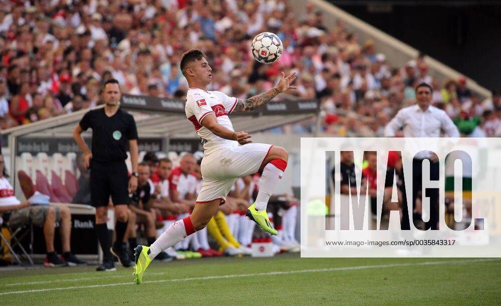 VfB Stuttgart - Atletico Madrid Deutschland, Stuttgart, 05.08.2018, Fussball, Bundesliga, Saison 2018 2019, Testspiel, VfB Stuttgart - Atletico Madrid: Pablo Maffeo (VfB Stuttgart).