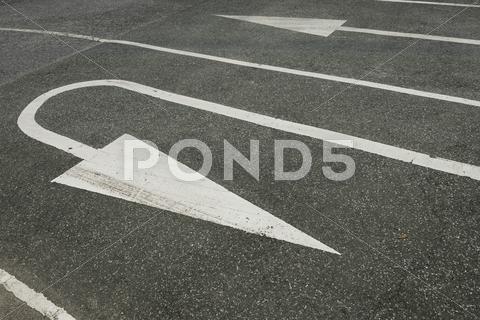 U turn arrow traffic symbol on asphalt road turn, u, sign, road, u-turn, arrow, asphalt, highway, street, traffic, symbol, white, uturn, transportation, direction, around, background, tarmac, travel, path, way, drive, car, concept, space, curve, speed, transport, warning, low