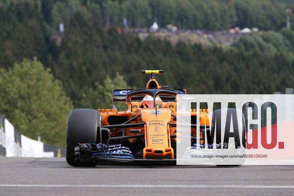 Stoffel Vandoorne, McLaren Renault, formula 1 GP, Belgien in Spa, 24.08.2018 Photo:mspb Jean Petin Stoffel Vandoorne, formula 1 GP, Belgien 2018