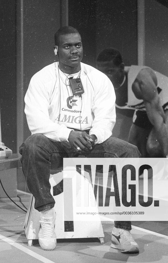 Ben Johnson im ZDF Sportstudio fotografiert am 19.8.1991 in Mainz Ben Johnson im ZDF Sportstudio fotografiert am 19.8.1991 in Mainz