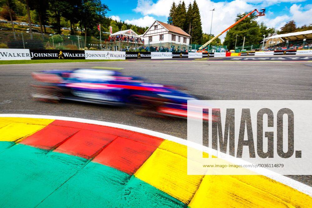 Brendon Hartley (Scuderia Toro Rosso) mit seinem Auto auf der Strecke, Grosser Preis von Belgien 2018, Motorsport, Formel 1, 25.08.2018, Grosser Preis von Belgien 2018, Motorsport, Formel 1, 25.08.2018 Spa Franchorchamps