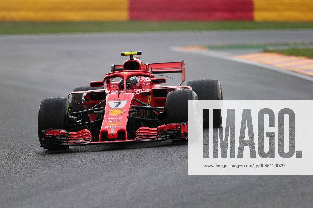 Photo4 LaPresse 25 08 2018 Spa - Francorchamps, Belgium Grand Prix Formula One Belgium 2018 In the pic: Kimi Raikkonen (FIN) Scuderia Ferrari SF71H