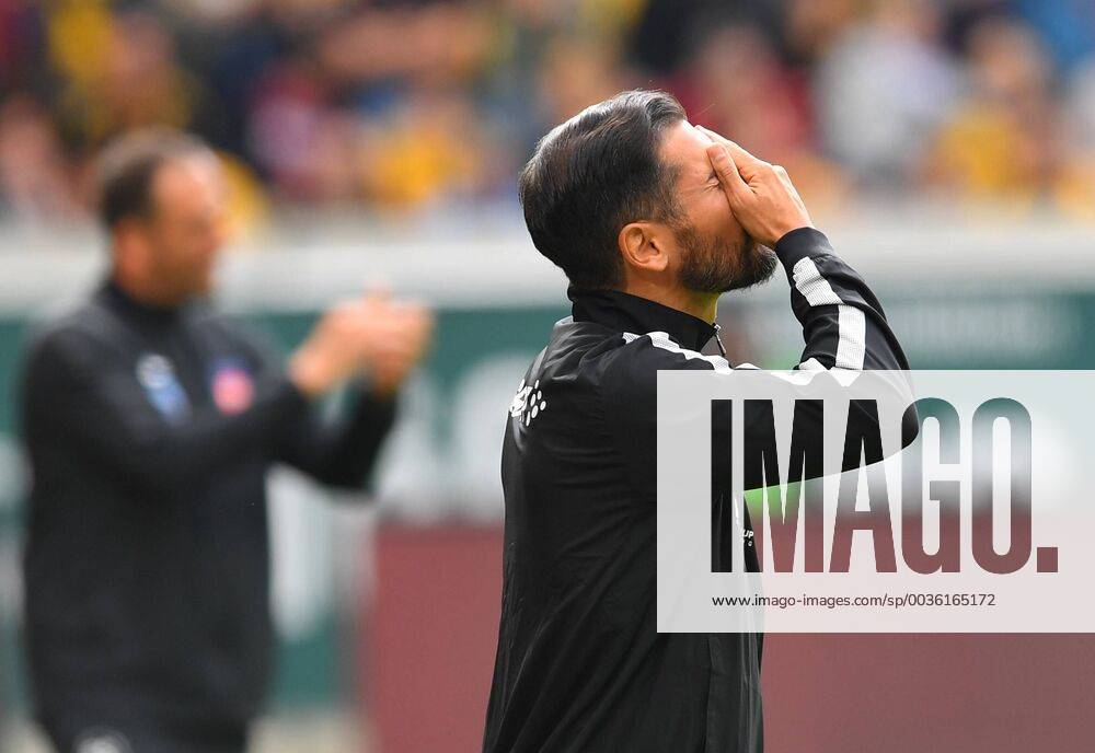 Fussball, GER, Saison 2018 2019, 2. Bundesliga, 1. Spieltag, DDV-Stadion Dresden, SG Dynamo Dresden - 1. FC Heidenheim, Trainer Cristian Fiel (Dresden), DFL REGULATIONS PROHIBIT ANY USE OF PHOTOGRAPHS as IMAGE SEQUENCES and or QUASI-VIDEO,