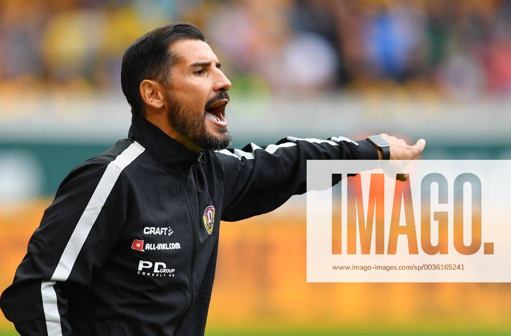 Fussball, GER, Saison 2018 2019, 2. Bundesliga, 1. Spieltag, DDV-Stadion Dresden, SG Dynamo Dresden - 1. FC Heidenheim, Trainer Cristian Fiel (Dresden), DFL REGULATIONS PROHIBIT ANY USE OF PHOTOGRAPHS as IMAGE SEQUENCES and or QUASI-VIDEO,