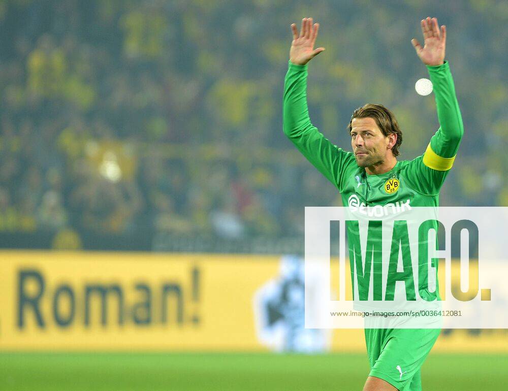 Dortmund, Germany 07.09.2018, Abschiedsspiel Roman Weidenfeller, Torwart Roman Weidenfeller jubelt ( DeFodi521