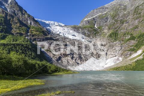 Boyabreen Glacier in Jostedalsbreen National Park, Norway boyabreen, glacier, jostedalsbreen, national, park, norway, icehouse, icebox, fjaerland, sogndal, sogn og fjordane, ice, arctic, cold, snow, lake, pond, water, spectacular