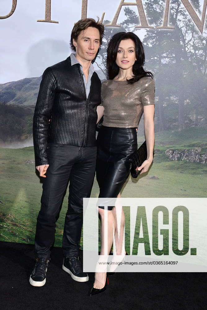 Maxim Beloserkovsky and Irina Dvorovenko.......... Maxim Beloserkovsky and Irina Dvorovenko of Flech & Bone on Starz attend the Starz hosts the Outlander Mid Season Premiere Screening at the Ziegfeld Theatre in New York City, New Yorl, USA., Credit:Robin Platzer Twin Images Avalon United States of America