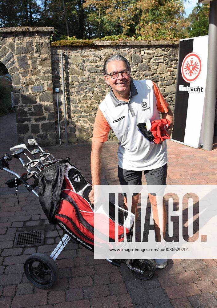 GER, Hanau, Golf Club Hanau-Wilhelmsbad Eintracht Frankfurt Golf Open gut gelaunt Rainer Falkenhain (Eintracht Frankfurt) DFL regulations prohibit any use of photographs as image sequences and or quasi-video