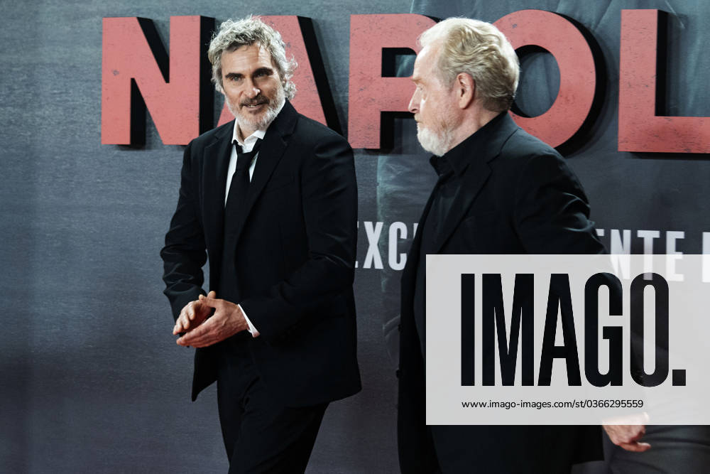 Bilder des Jahres 2023, Entertainment 11 November Joaquin Phoenix und Ridley Scott bei der Premiere des Kinofilms Napoleon im Museo del Prado. Madrid