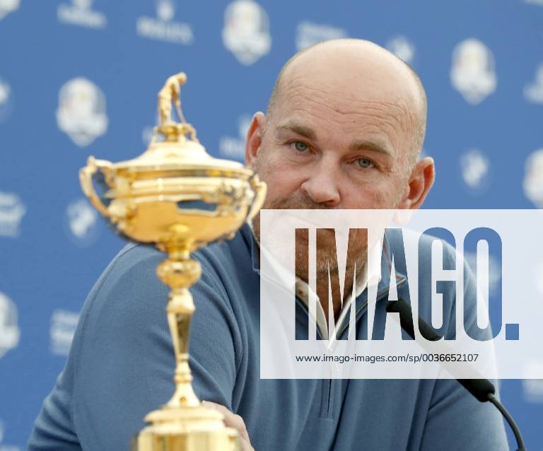 Ryder Cup European team captain, Danish Thomas Bjorn, during a press conference PK Pressekonferenz held in Versailles, France, 24 September 2018. Ryder Cup 2018 !ACHTUNG: NUR REDAKTIONELLE NUTZUNG!