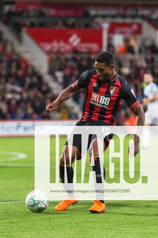 Jordan Ibe of Bournemouth during the EFL Carabao Cup 3rd round match between AFC Bournemouth and Blackburn Rovers at the Vitality Stadium, Bournemouth, England on 25 September 2018.