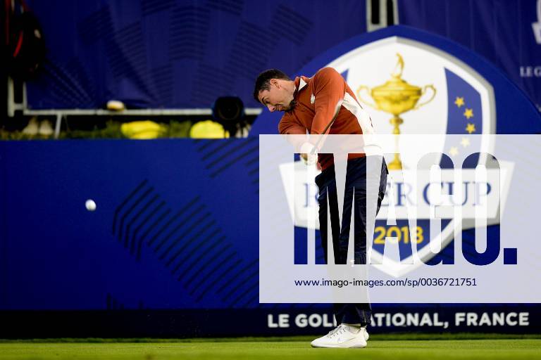 Rory McIlroy of Northern Ireland (Team Europ) GOLF : Ryder Cup 2018 - Guyancourt - 29 09 2018 JBAutissier Panoramic
