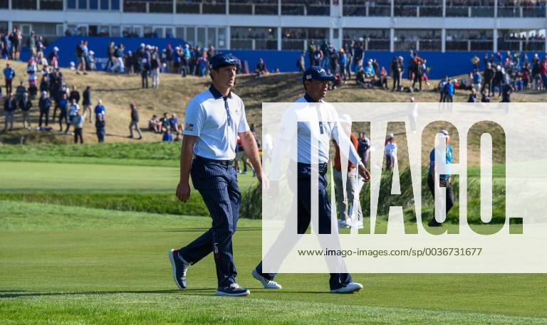 Tiger Woods ( USA ) - Bryson Dechambeau ( USA ) GOLF : Ryder cup - St Quentin en Yvelines - 29 09 2018 FedericoPestellini Panoramic
