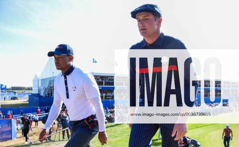 Tiger Woods ( USA ) - Bryson Dechambeau ( USA ) GOLF : Ryder cup - St Quentin en Yvelines - 29 09 2018 FedericoPestellini Panoramic