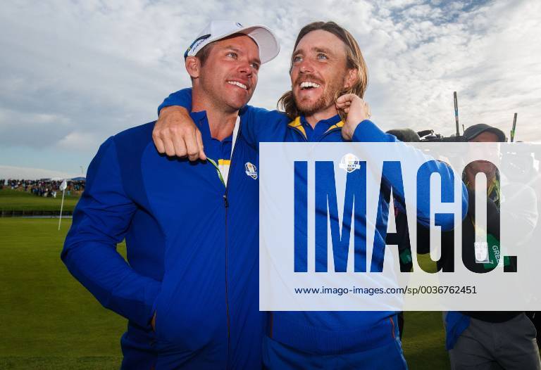 2018 Ryder Cup, Albatros Course, Le Golf National, Saint-Quentin-en-Yvelines, Paris 30 9 2018 Paul Casey and Tommy Fleetwood celebrate winning the Ryder Cup Paul Casey and Tommy Fleetwood celebrate winning the Ryder Cup 30 9 2018