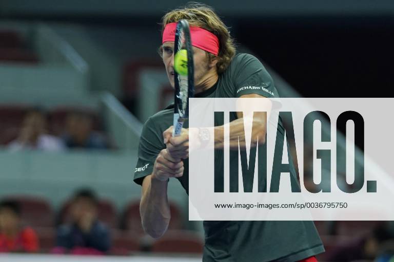 (181002) -- BEIJING, Oct. 2, 2018 -- Alexander Zverev of Germany hits a return during the men s singles first round match against Roberto Bautista Agut of Spain at China Open tennis tournament in Beijing, China, Oct. 2, 2018. Alexander Zverev won 2-0. ) (SP)CHINA-BEIJING-TENNIS-CHINA OPEN-MEN S SINGLES (CN) JuxHuanzong