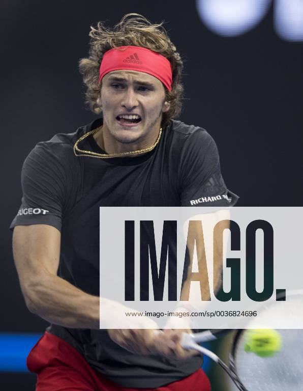 (181004) -- BEIJING, Oct. 4, 2018 -- Alexander Zverev of Germany competes during the men s singles second round match against Melek Jaziri of Tunisia at China Open tennis tournament in Beijing, China, Oct. 4, 2018.) (SP)CHINA-BEIJING-TENNIS-CHINA OPEN-MEN S SINGLES FeixMaohua